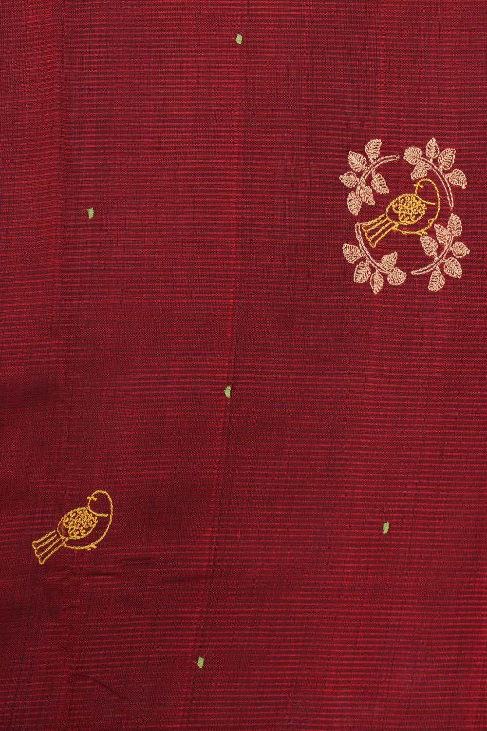 Image of Mangalgiri Silk Embroidery Saree